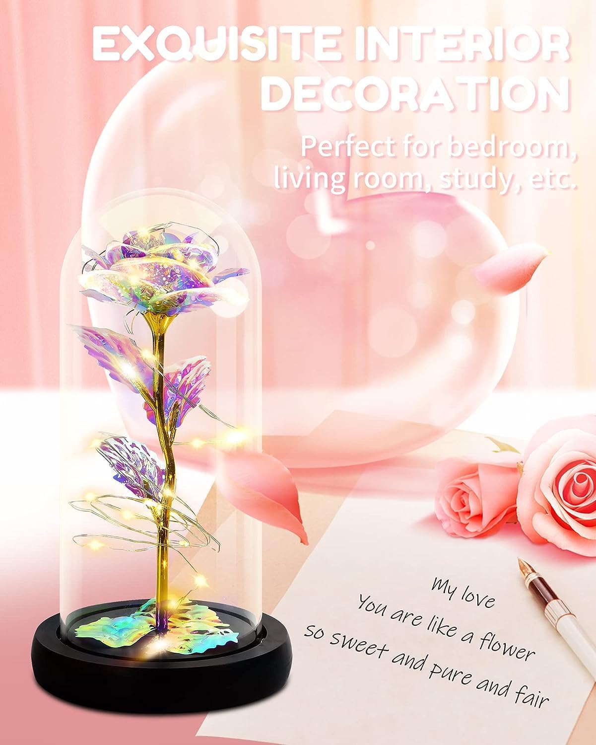 Rainbow Rose Dome