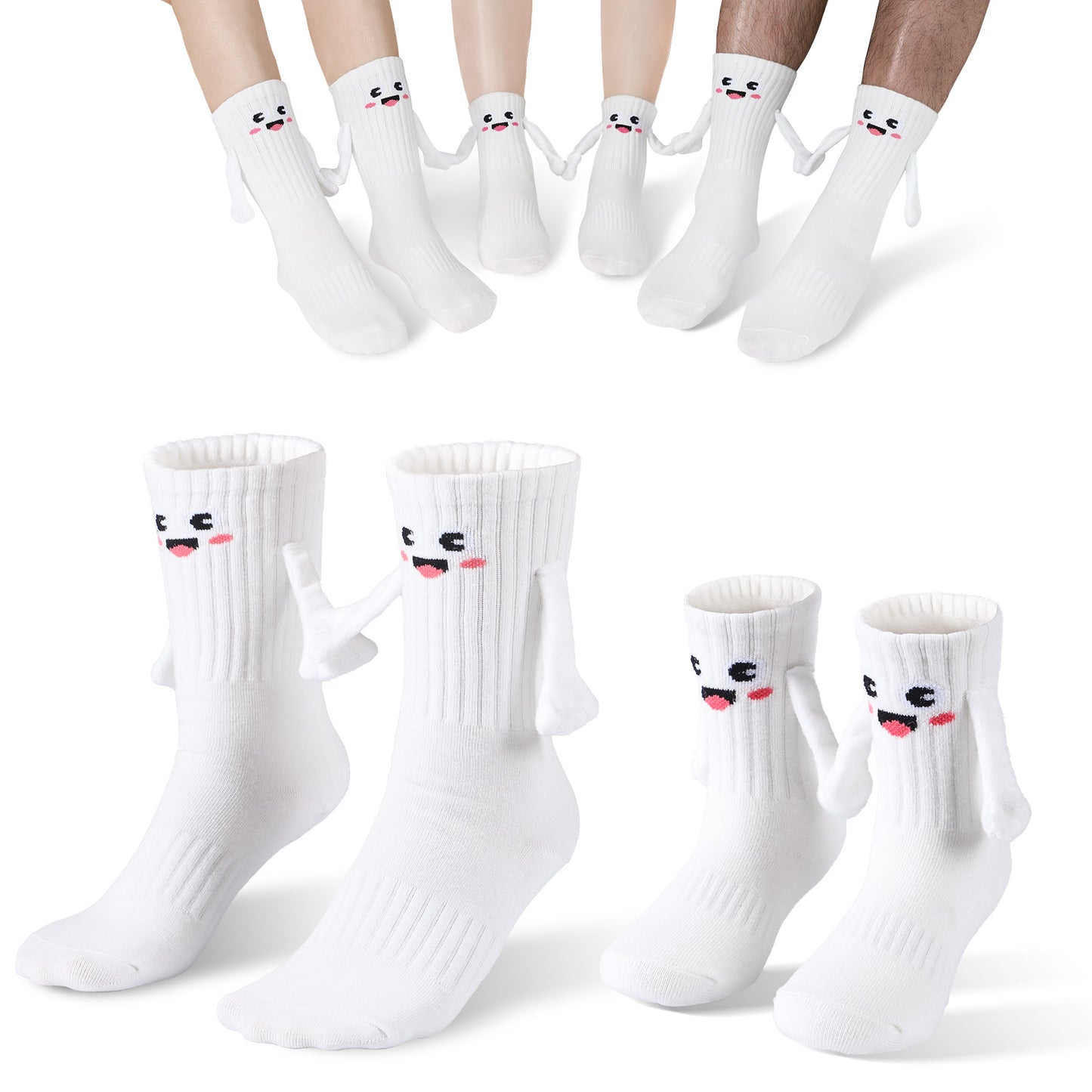 Family Magnetic Hand Holding Socks