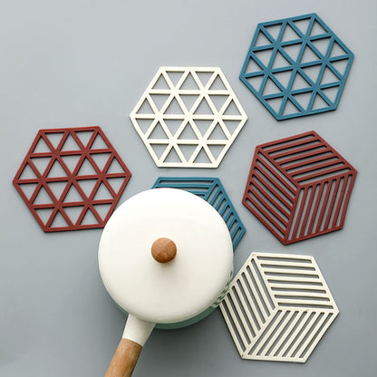 Nordic Hexagon Silicone Coasters