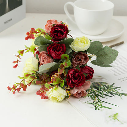 Luxury Silk Diamond Rose Bouquet