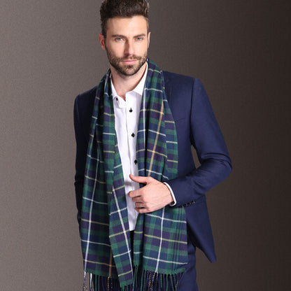 Men's Tartan Winter Shawl Scarf