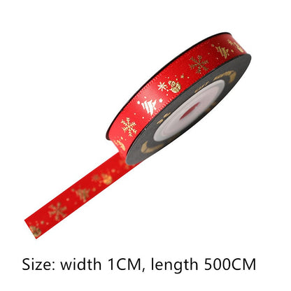 Festive Print Gift Ribbon