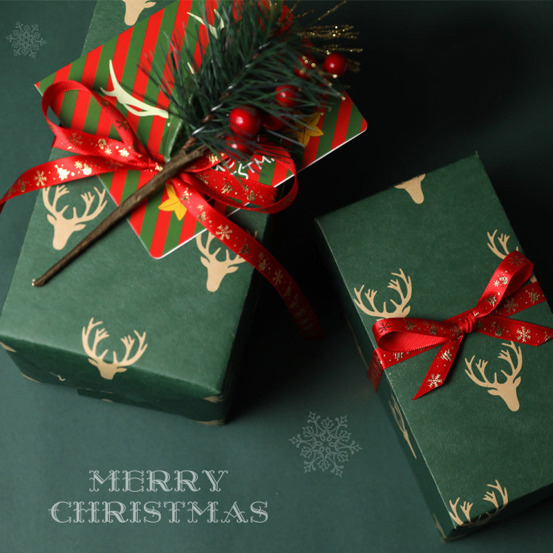 Festive Print Gift Ribbon