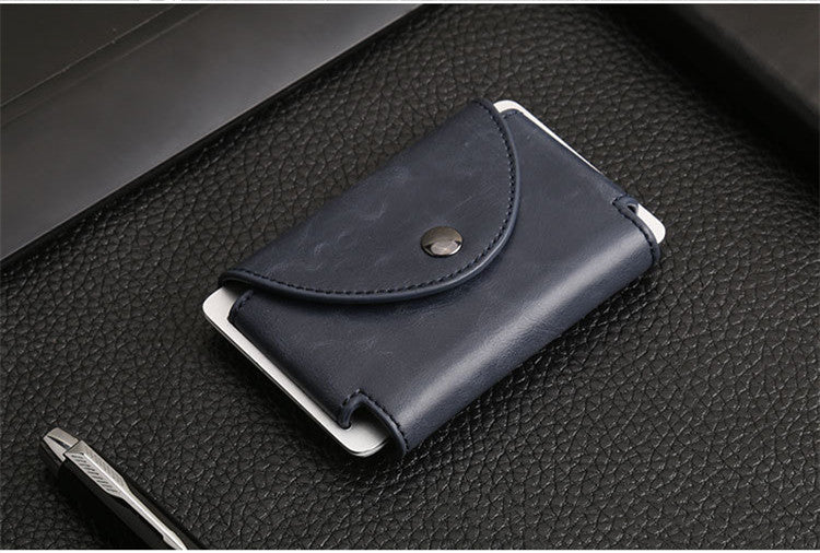 Blocking Leather Card Holder
