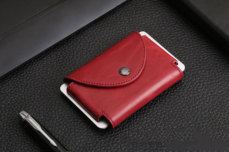 Blocking Leather Card Holder
