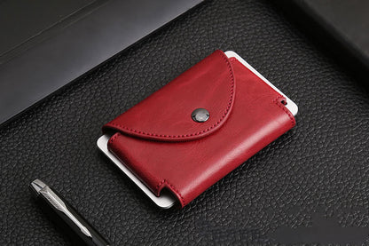 Blocking Leather Card Holder