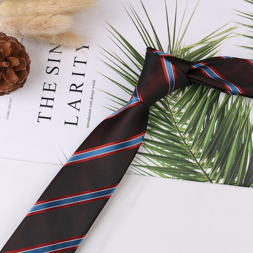 Men's Narrow Jacquard Tie