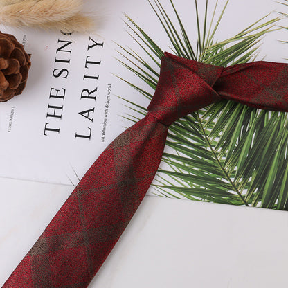 Men's Narrow Jacquard Tie