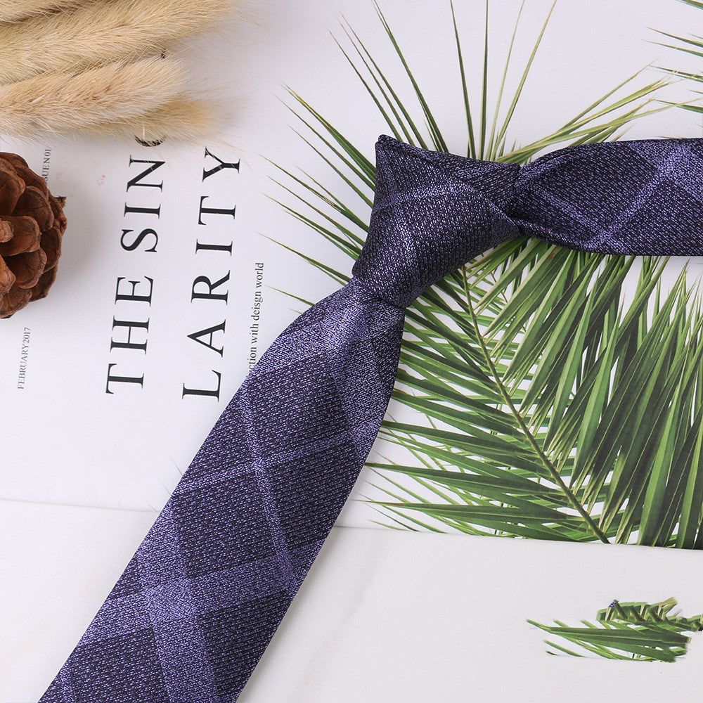 Men's Narrow Jacquard Tie