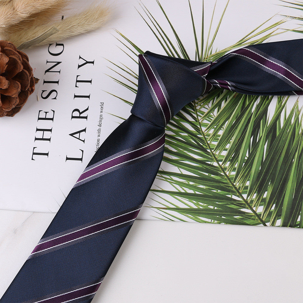 Men's Narrow Jacquard Tie