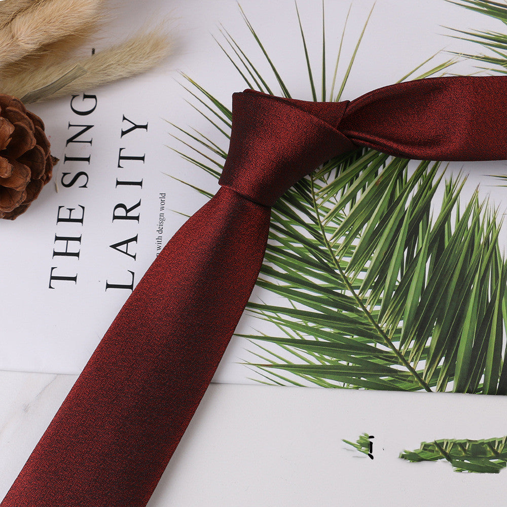 Men's Narrow Jacquard Tie