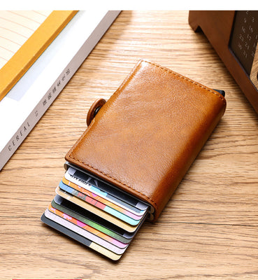 Horse Leather Blocking Wallet
