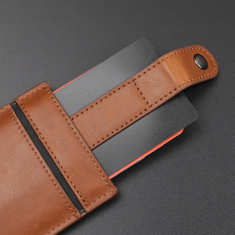 Pull-Out PU Leather Card Holder