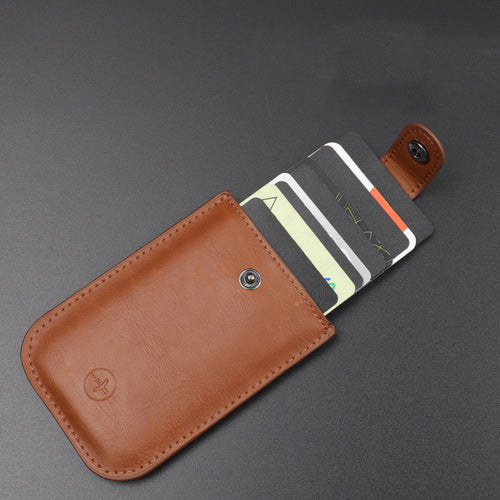 Pull-Out PU Leather Card Holder