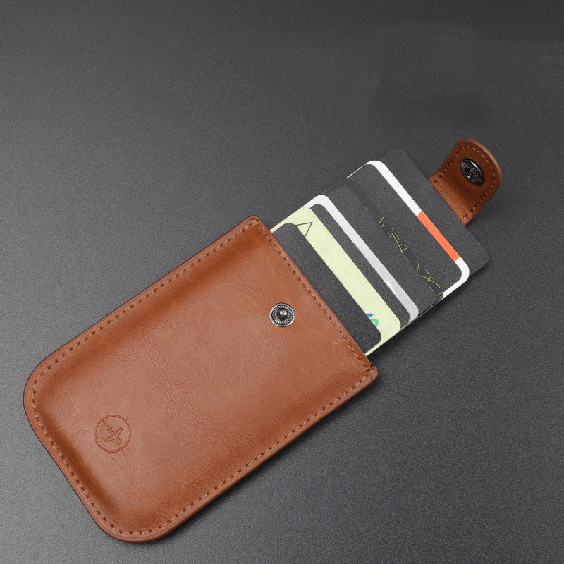 Pull-Out PU Leather Card Holder