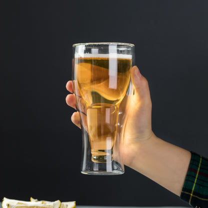 Double Wall Insulated Beer Glass