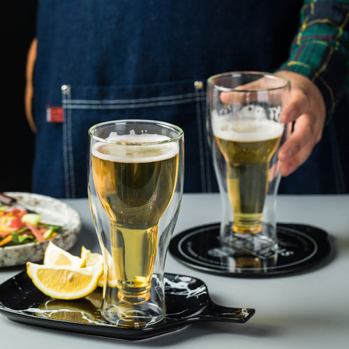Double Wall Insulated Beer Glass