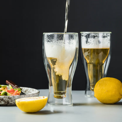 Double Wall Insulated Beer Glass