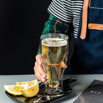 Double Wall Insulated Beer Glass