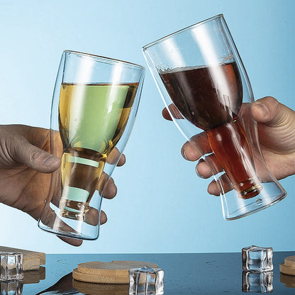 Double Wall Insulated Beer Glass