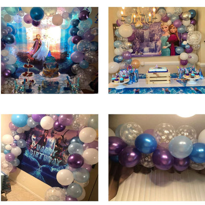 Snow Queen Balloon Garland Kit