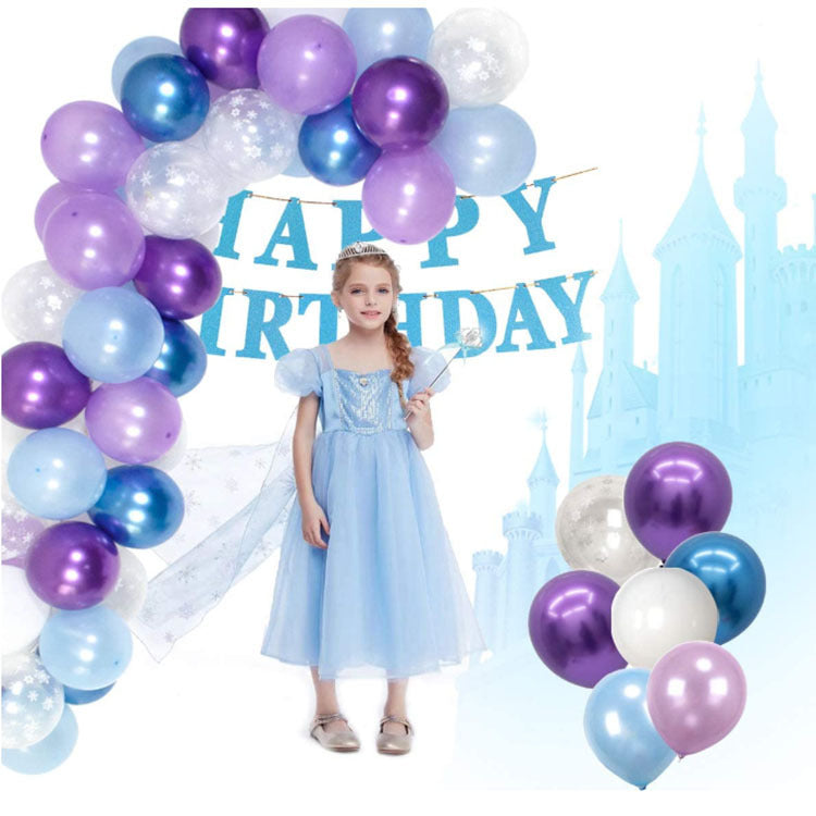Snow Queen Balloon Garland Kit