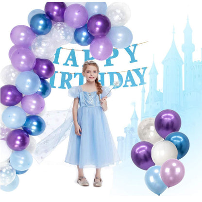 Snow Queen Balloon Garland Kit