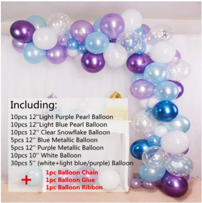 Snow Queen Balloon Garland Kit