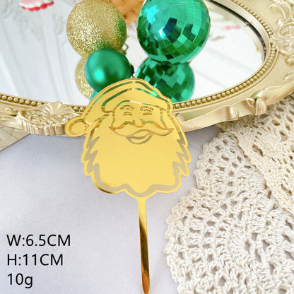 Christmas Acrylic Cake Card