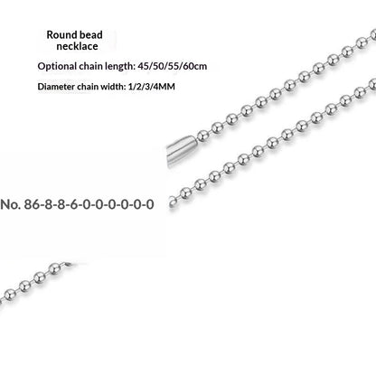 Stainless Steel Chain Men's Versatile Necklace