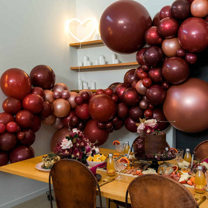 Burgundy Pearl Latex Balloons