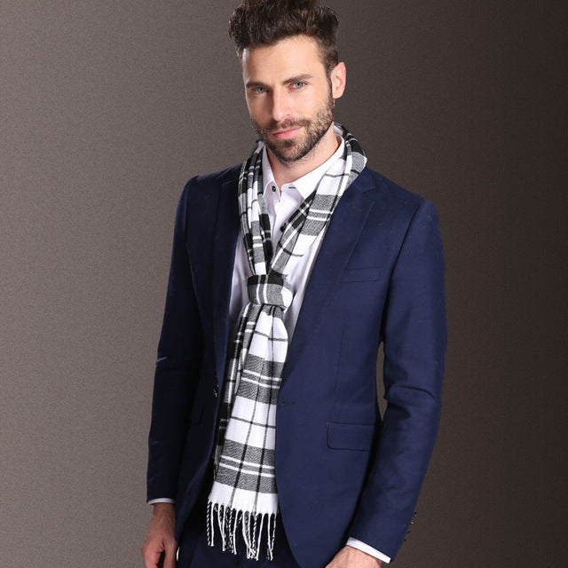 Men's Tartan Winter Shawl Scarf