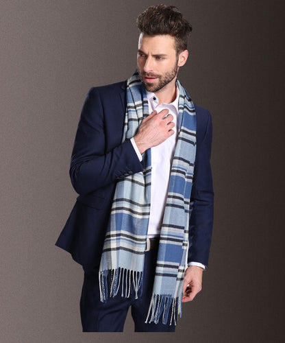 Men's Tartan Winter Shawl Scarf