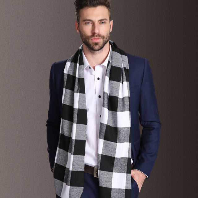 Men's Tartan Winter Shawl Scarf