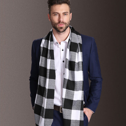 Men's Tartan Winter Shawl Scarf