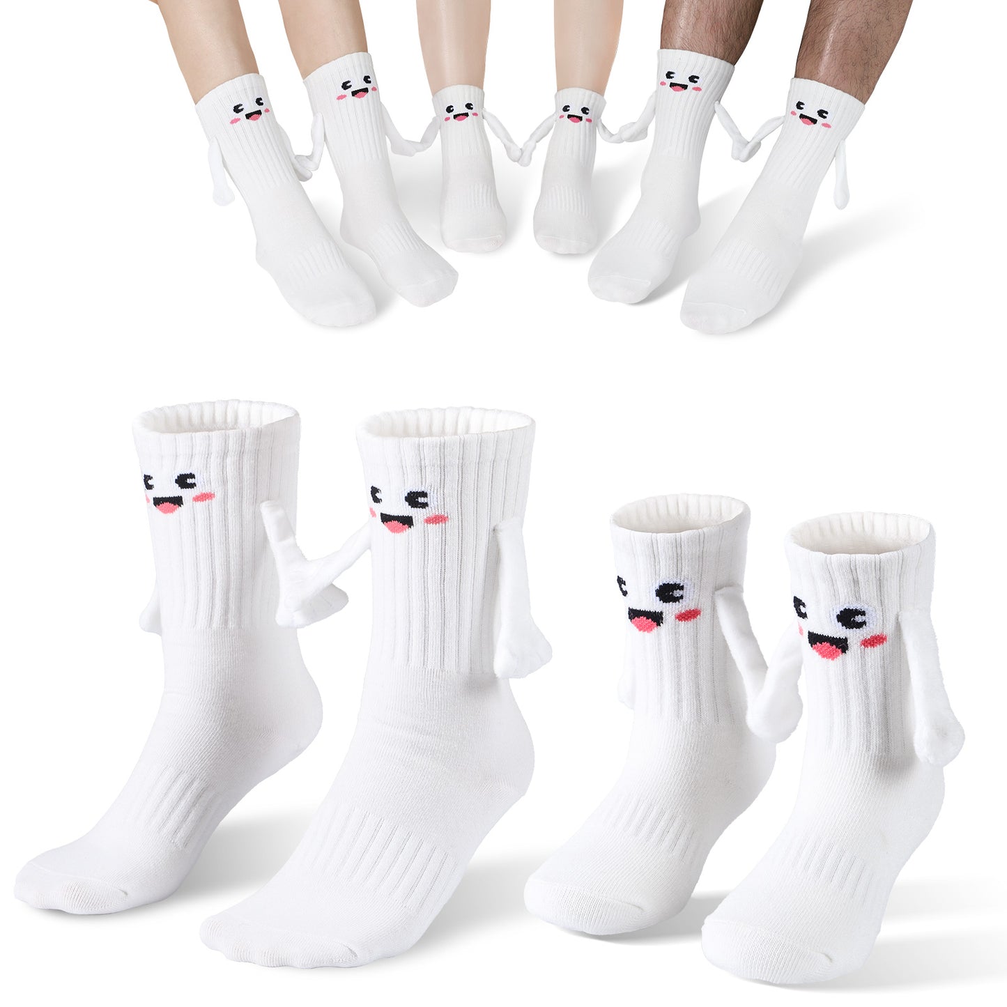 Family Magnetic Hand Holding Socks