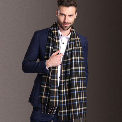 Men's Tartan Winter Shawl Scarf