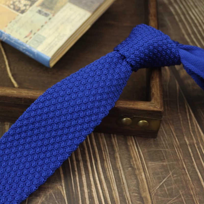 Narrow Woolen Knitted Tie