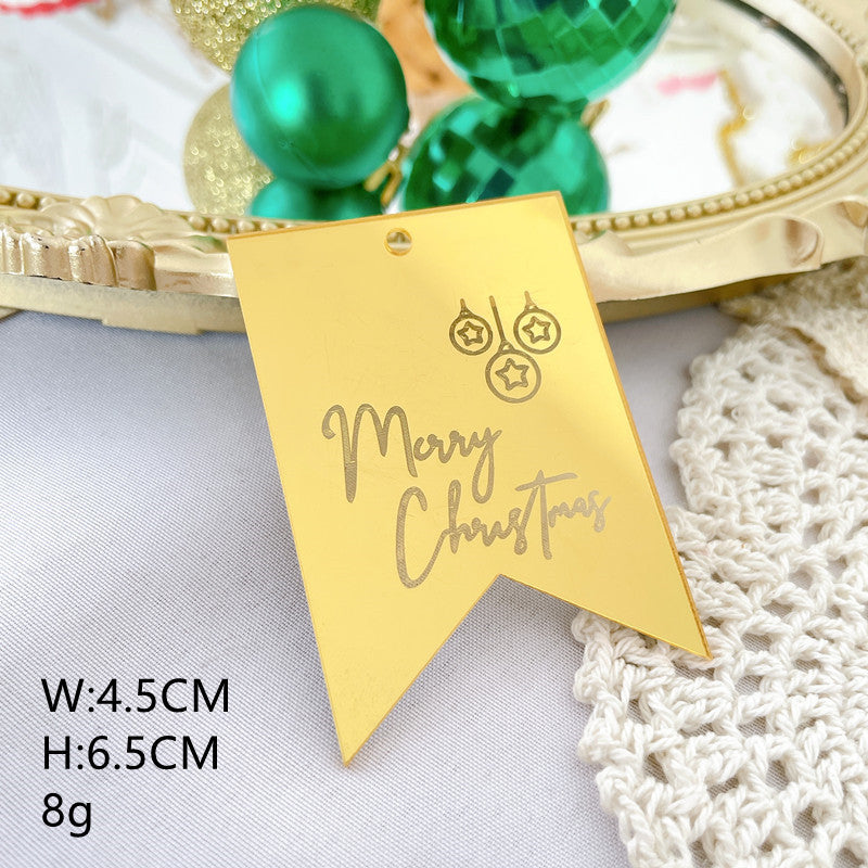 Christmas Acrylic Cake Card