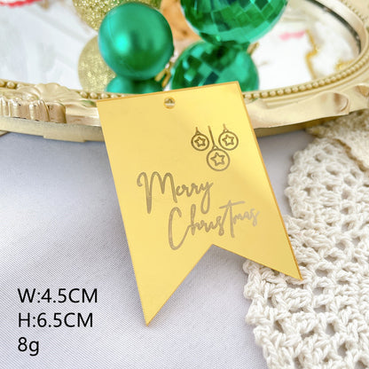 Christmas Acrylic Cake Card
