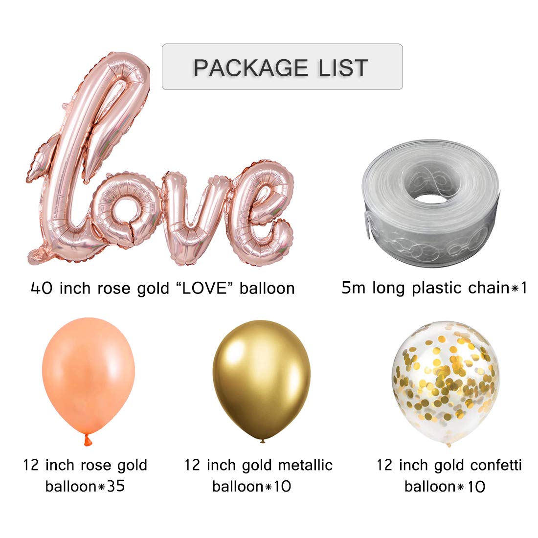 Elegant Latex Wedding Balloons