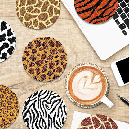 8Pcs Rhinestone Coasters
