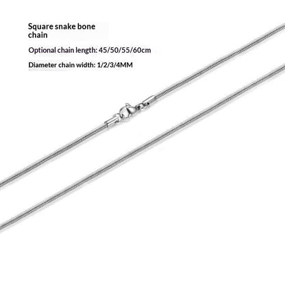 Stainless Steel Chain Men's Versatile Necklace