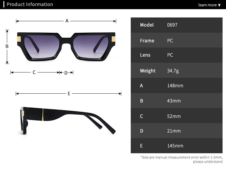 Catwalk Square Butterfly Sunglasses
