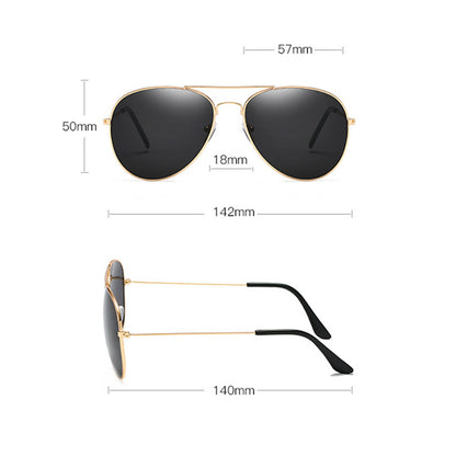 Polarized Sunglasses Men Ladies Women Unisex Mirror Vintage Retro Pilot--black All Grey