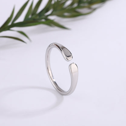 Stainless Steel Ring With A Simple Opening For Promotional Gifts