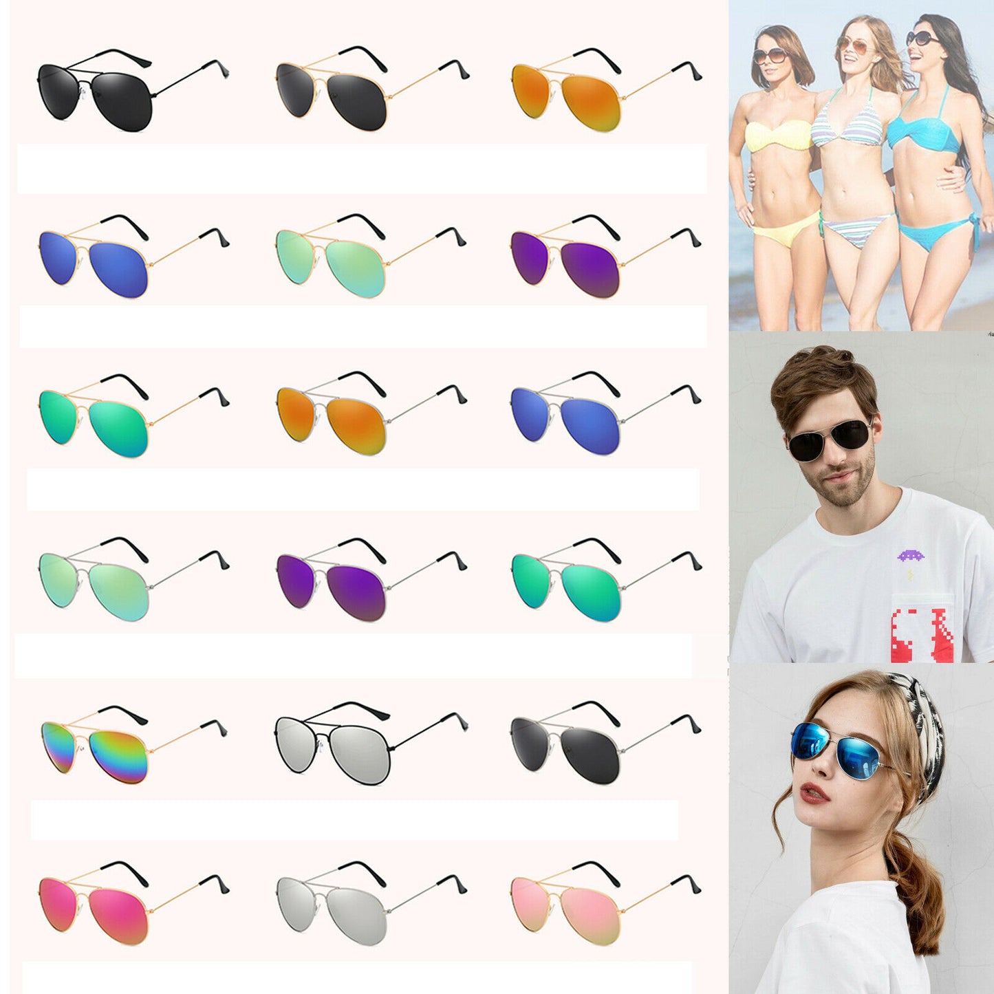 Polarized Sunglasses Men Ladies Women Unisex Mirror Vintage Retro Pilot--black All Grey
