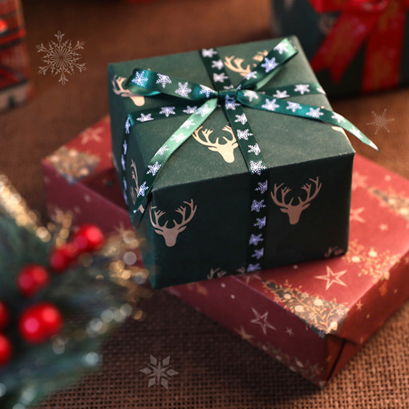 Festive Print Gift Ribbon