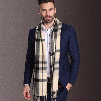 Men's Tartan Winter Shawl Scarf