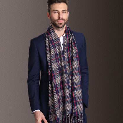 Men's Tartan Winter Shawl Scarf